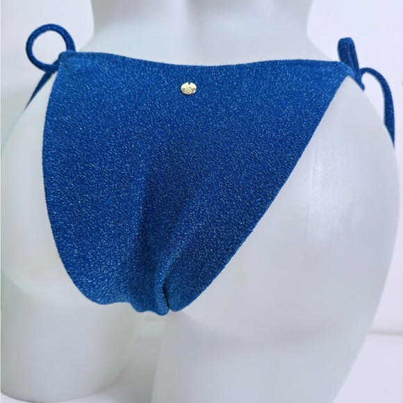 Victoria's Secret Sparkling Blue Bikini 2 pc set Sz 36D / Small NWT - Picture 6 of 12